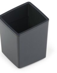 Klein afvalbakje coffee point bin antraciet leeg