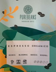 PureBeans Biologische Koffie Espresso Organico Etiket